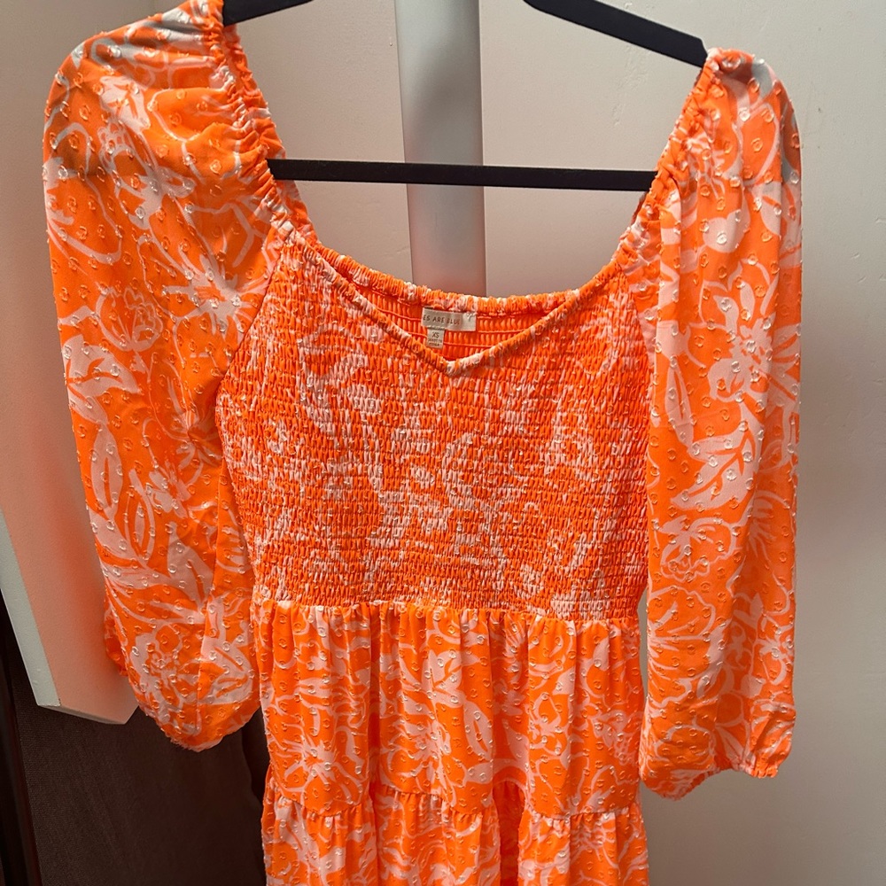 Brand new Skies Are Blue bright orange dress.